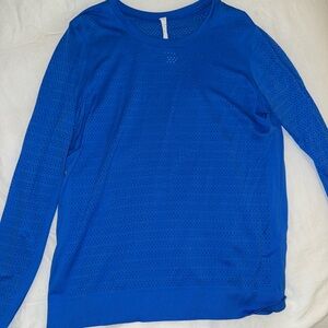 Vibrant Blue Lulu Lemon Long Sleeve Top